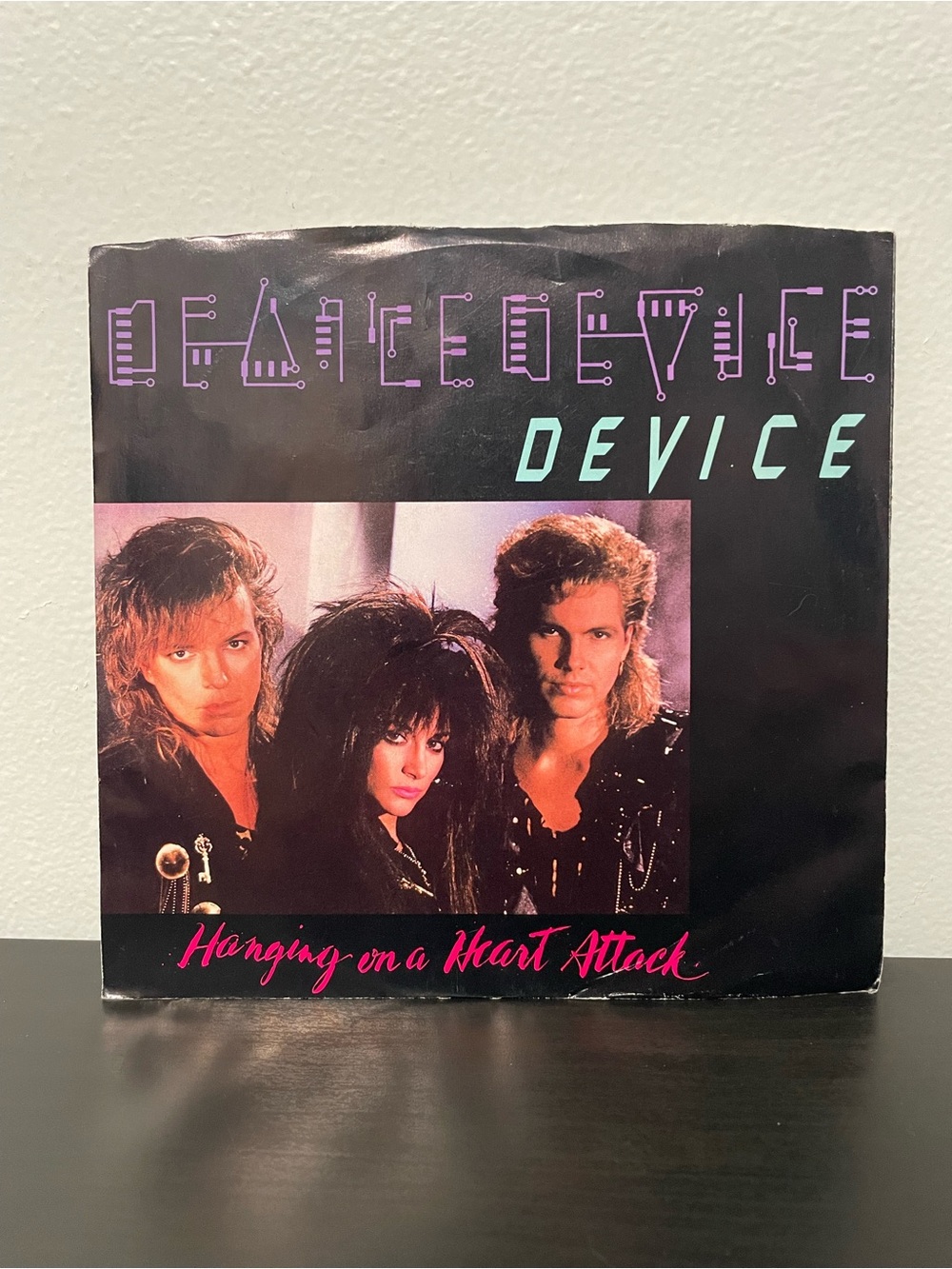 Device Hanging On A Heart Attack / Extended 45 RPM Vinyl Record 7” MINT 1986